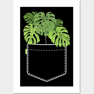 Monstera Pocket Plant Mama Posters and Art